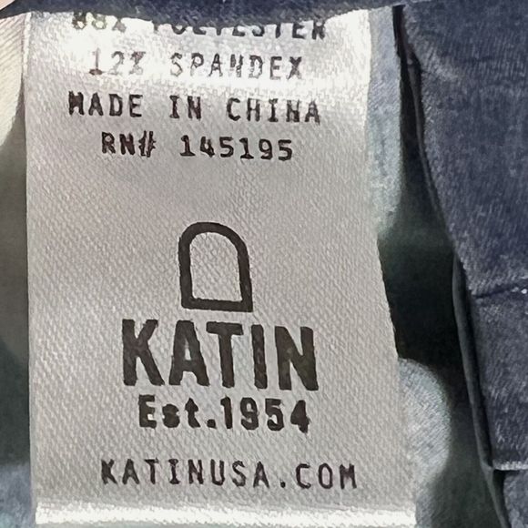 Katin Board Shorts Men's 31 Navy Blue Floral Color Block Pockets Swim Trunks - Picture 15 of 17